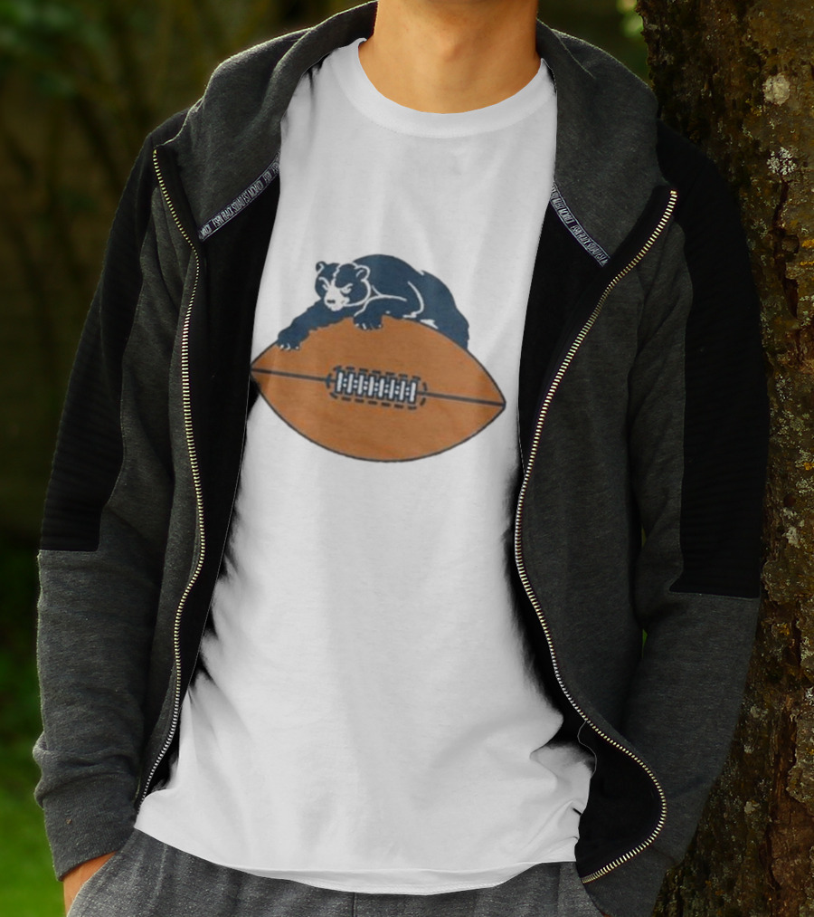 Chicago Bears Vintage Bear And Football Logo 1946 T-Shirt