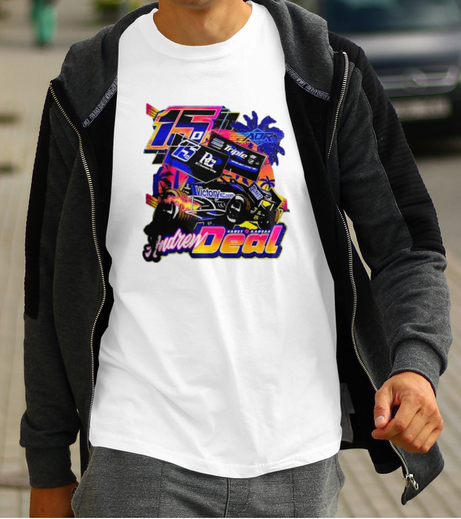 15 Andrew Deal Victory KC Motorsports Caney Kansas Racing T-Shirt