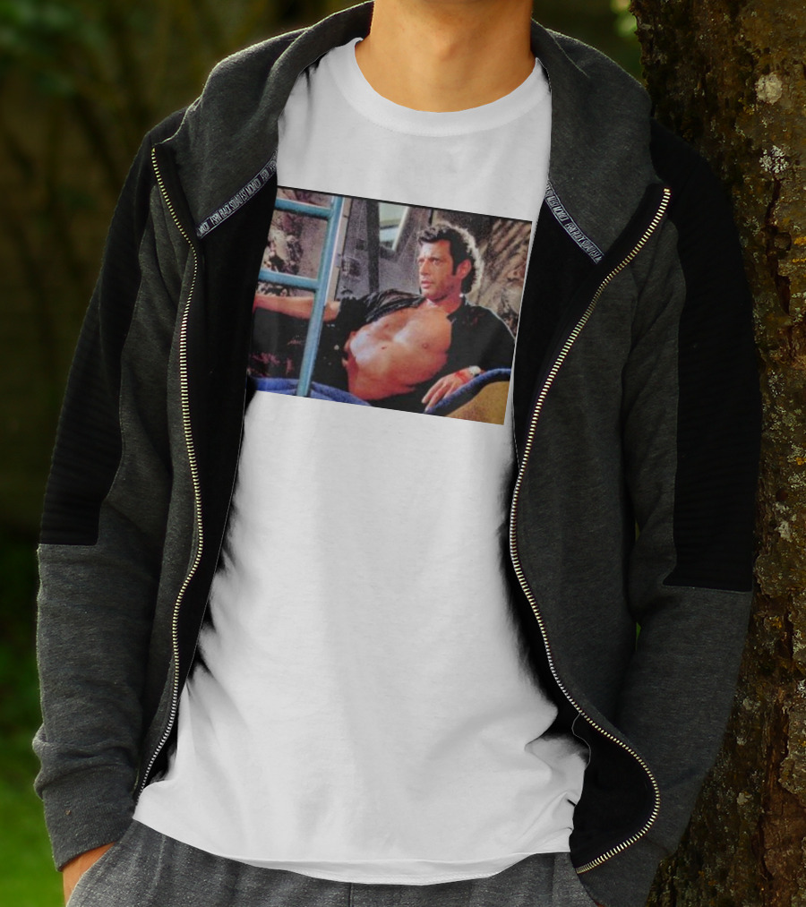 Ian Malcolm Jurassic Park Iconic Scene T-Shirt