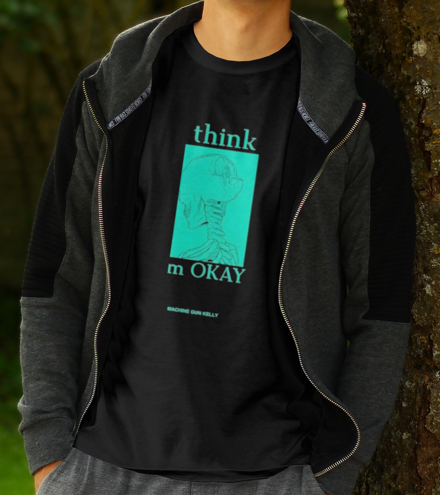 Think I'm Okay Machine Gun Kelly Skeleton T-Shirt