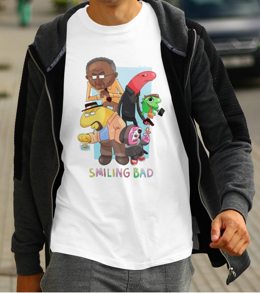 Smiling Bad Characters Joolianee Inspired Cartoon T-Shirt