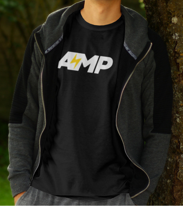 Kai Cenat AMP Farm Logo With Lightning Bolt T-Shirt