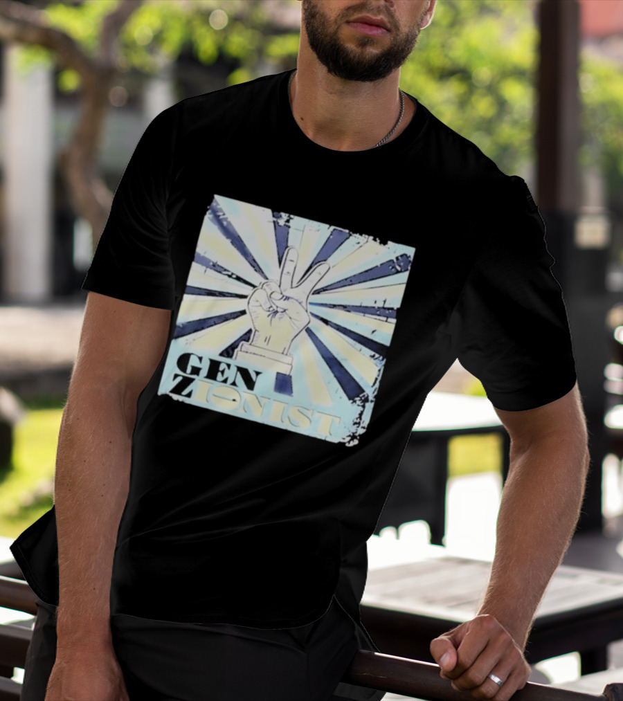 Gen Zionist Peace Sign Victory Hand T-Shirt