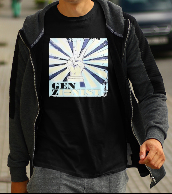 Gen Zionist Peace Sign Victory Hand T-Shirt