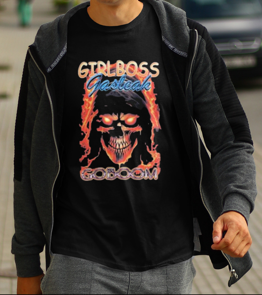 GIRLBOSS GASTEAK FIRE SKULL GOBOOM T-Shirt