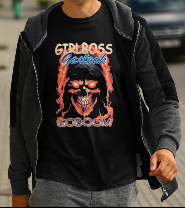 GIRLBOSS GASTEAK FIRE SKULL GOBOOM T-Shirt