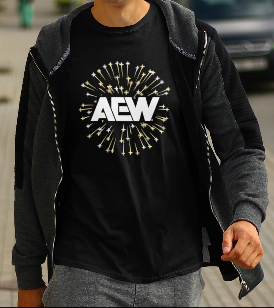AEW Firework Burst T-Shirt
