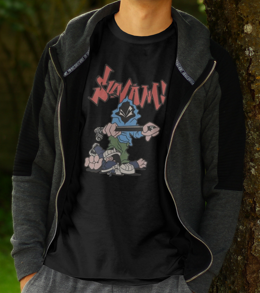 SunamI Billy Club Hoodie Character With Bat T-Shirt