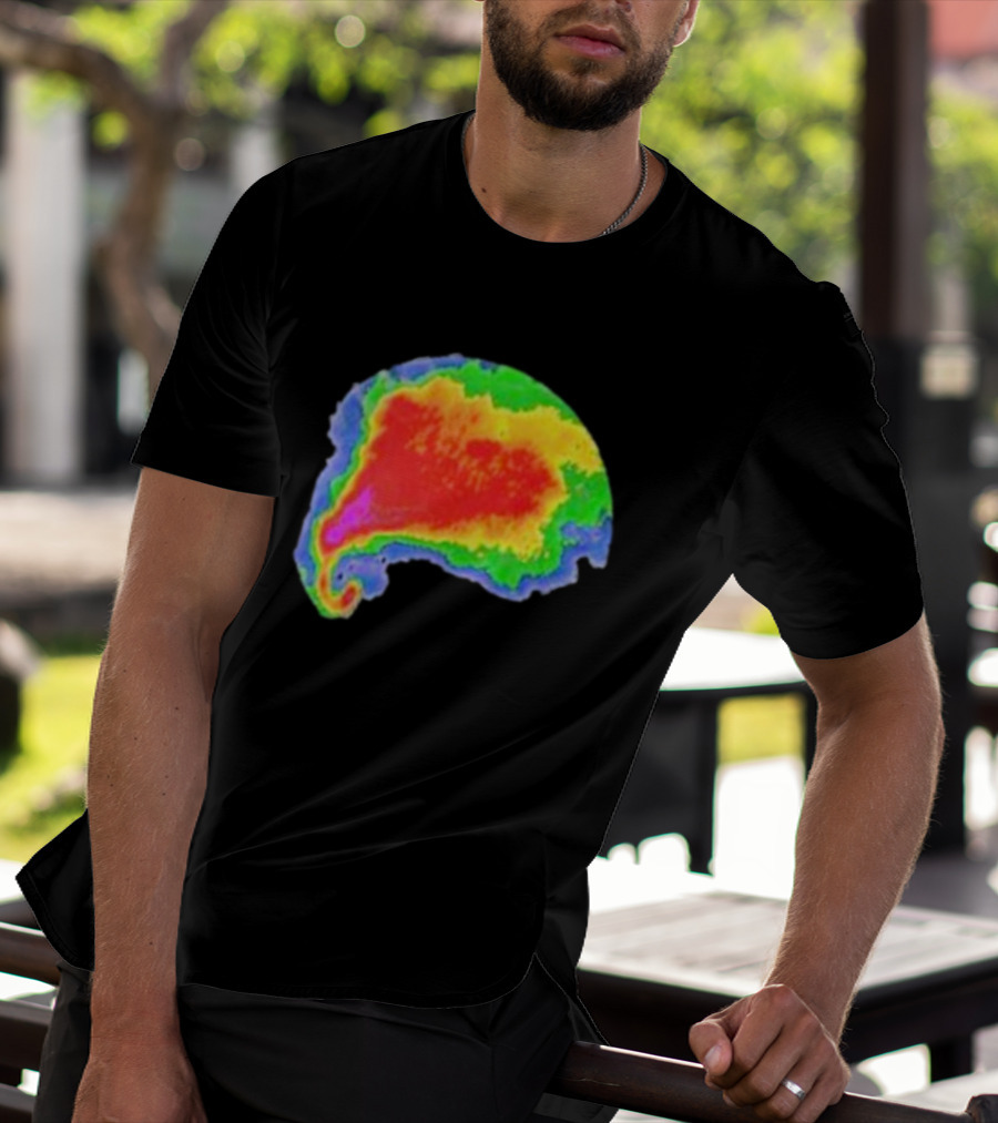 Supercell Weather Radar Heat Map Storm Formation T-Shirt