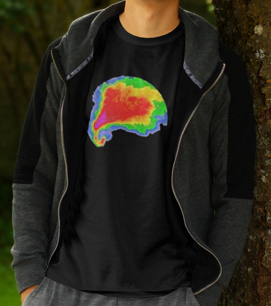 Supercell Weather Radar Heat Map Storm Formation T-Shirt