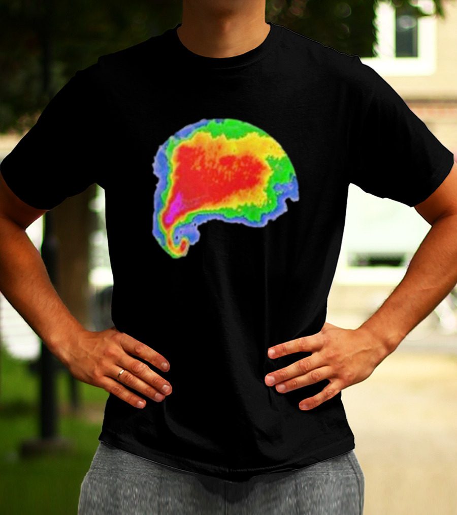 Supercell Weather Radar Heat Map Storm Formation T-Shirt