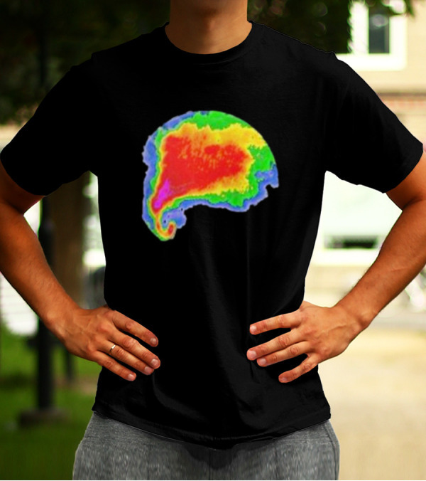 Supercell Weather Radar Heat Map Storm Formation T-Shirt