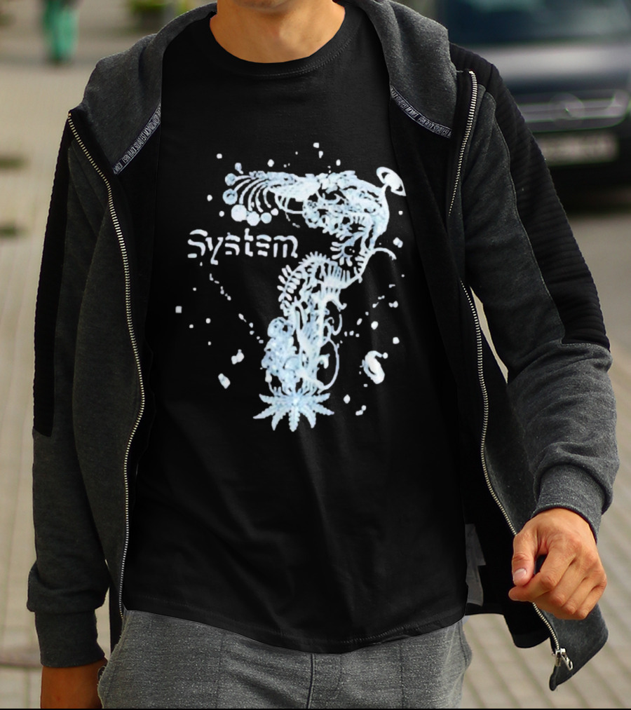 System 7 Unique Floral T-Shirt