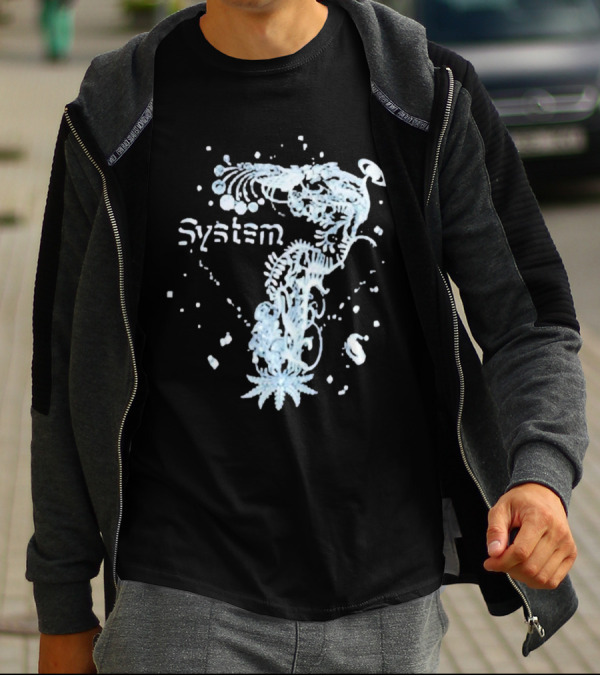 System 7 Unique Floral T-Shirt