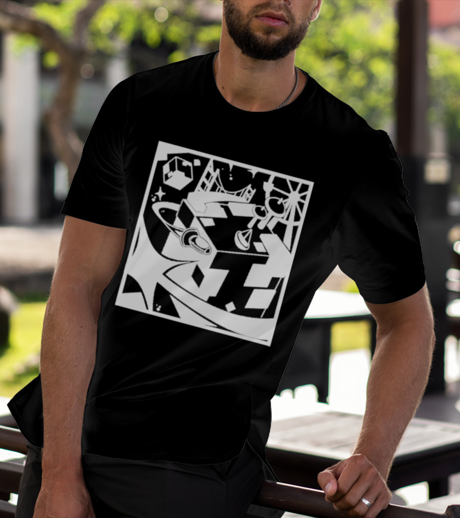 Tallulah Richarlyson Tilin QSMP Egg Surreal Cityscape Blocks Space T-Shirt