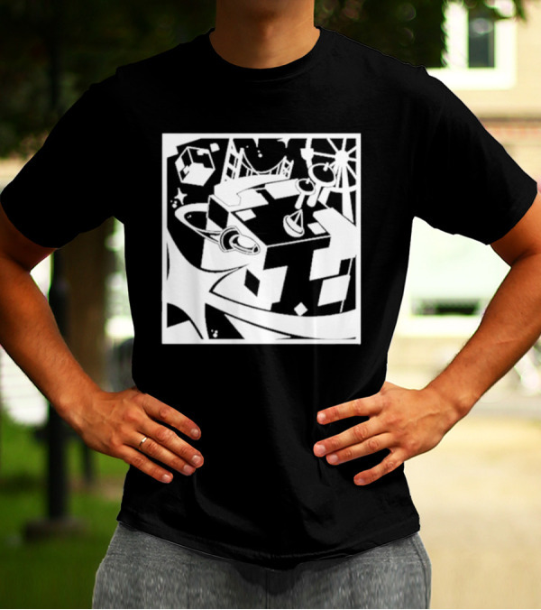 Tallulah Richarlyson Tilin QSMP Egg Surreal Cityscape Blocks Space T-Shirt