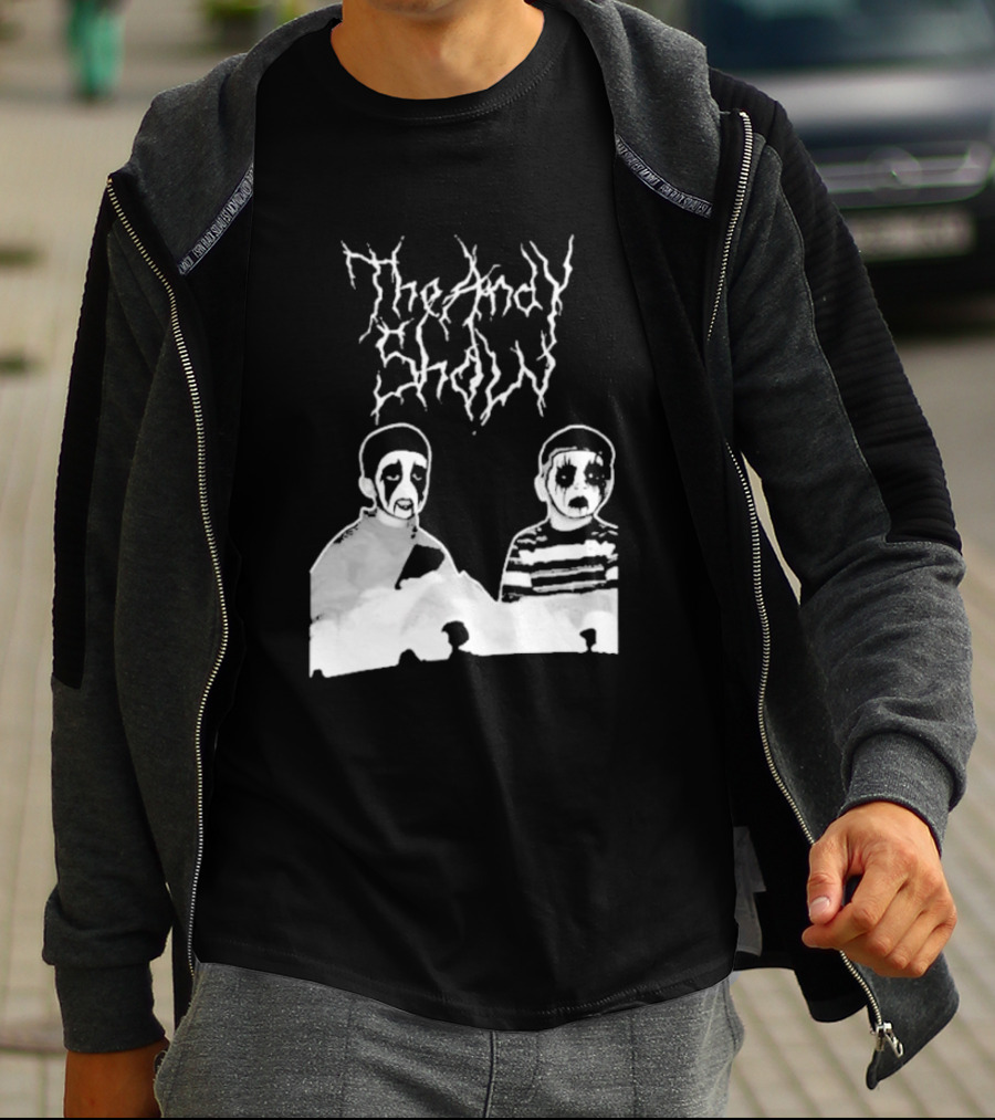 The Andy Show Corpse Paint Black Metal Duo T-Shirt