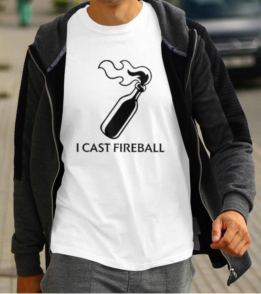 Baddie I Cast Fireball Molotov Flame T-Shirt