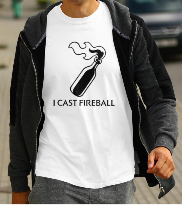 Baddie I Cast Fireball Molotov Flame T-Shirt