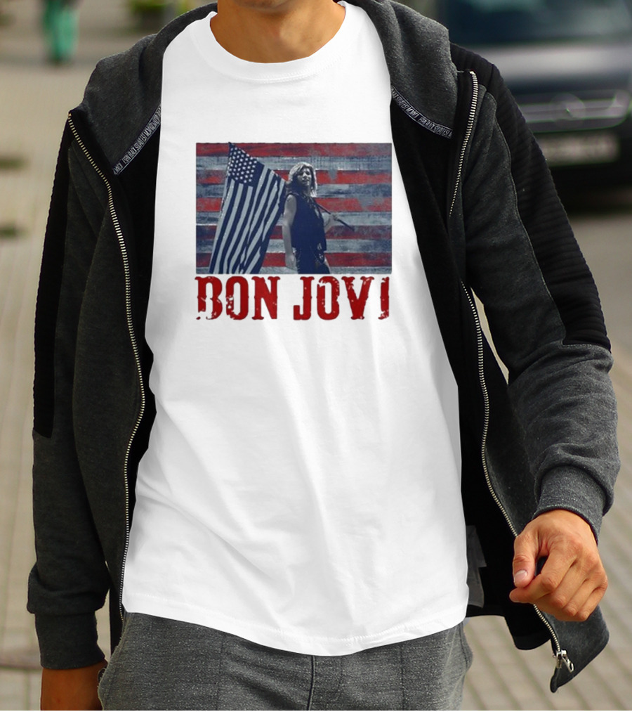 Bon Jovi American Flag T-Shirt