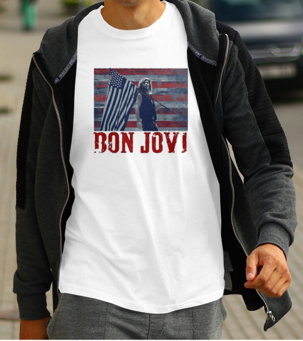 Bon Jovi American Flag T-Shirt