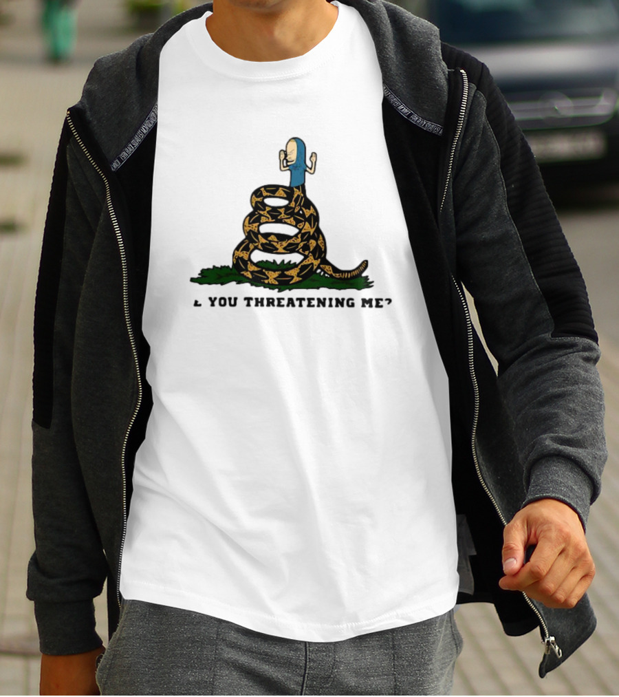 Cornholio Gadsden Flag Are You Threatening Me Snake T-Shirt