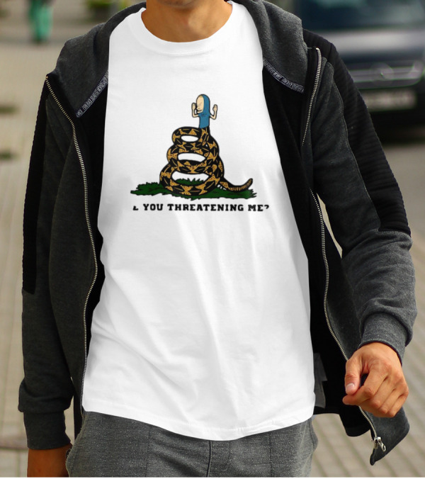 Cornholio Gadsden Flag Are You Threatening Me Snake T-Shirt