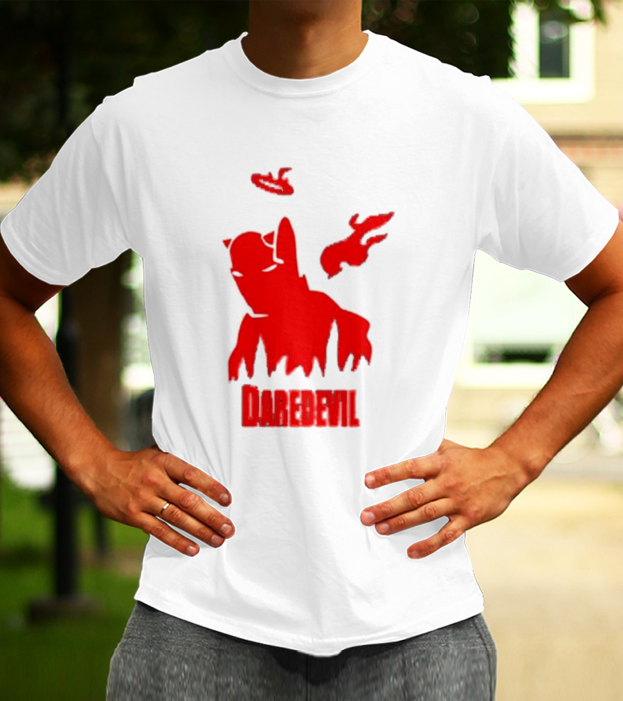 Daredevil Born Again Marvel Studios Iconic Red Flame T-Shirt