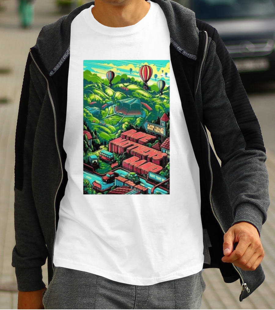 Dave Matthews Band Alpine Valley Music Theatre East Troy Hot Air Balloons June 22 T-Shirt