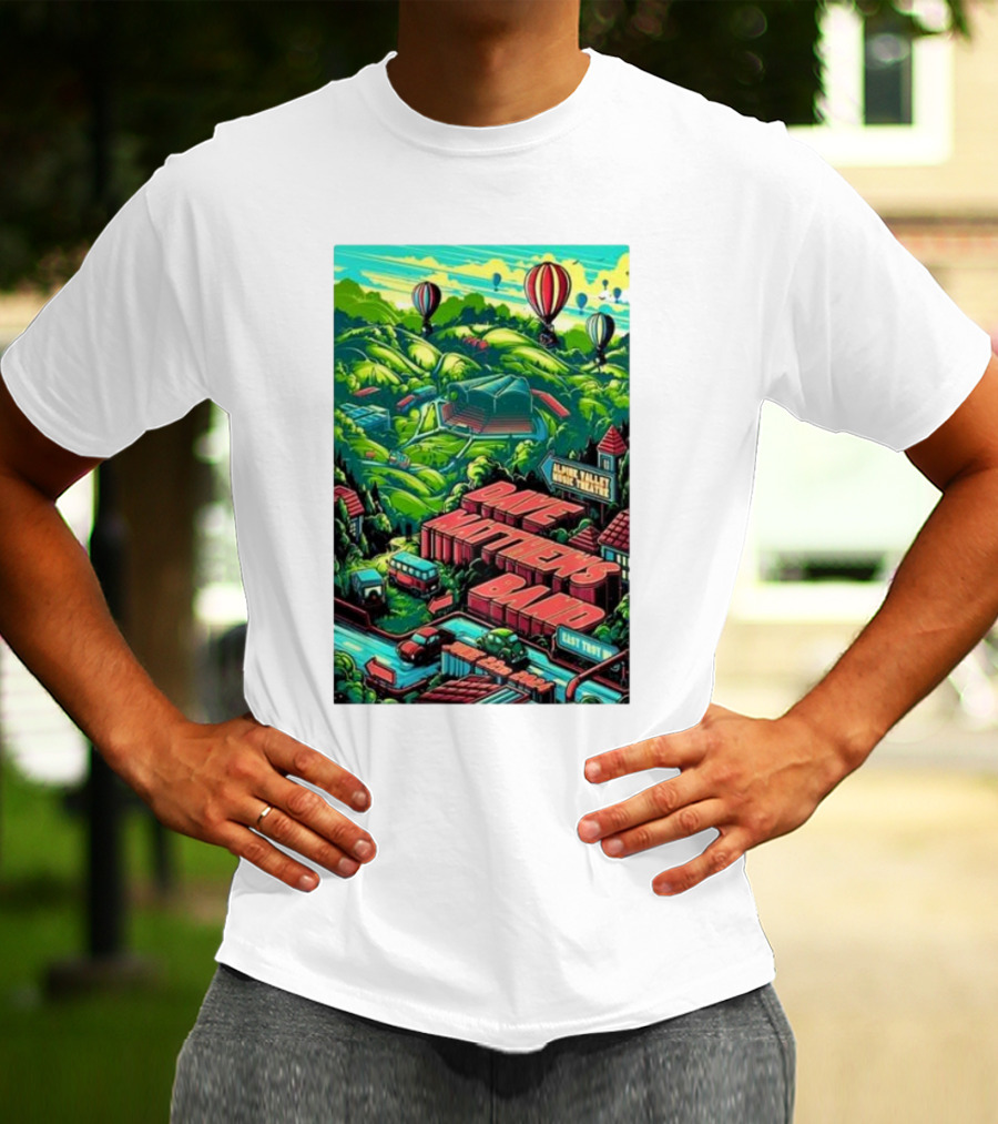 Dave Matthews Band Alpine Valley Music Theatre East Troy Hot Air Balloons June 22 T-Shirt