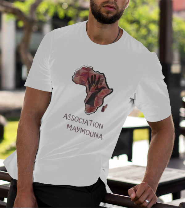 Association Maymouna Africa Map With Hand T-Shirt