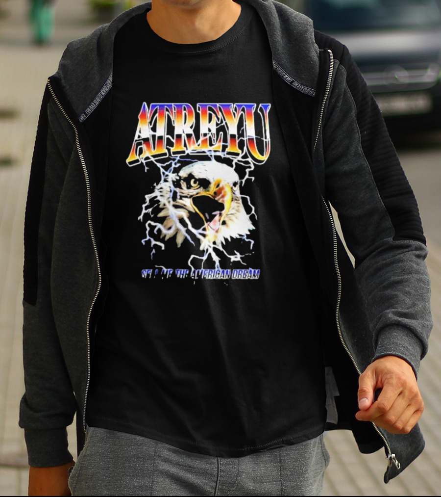 ATREYU Set Me The American Dream Eagle Lightning T-Shirt
