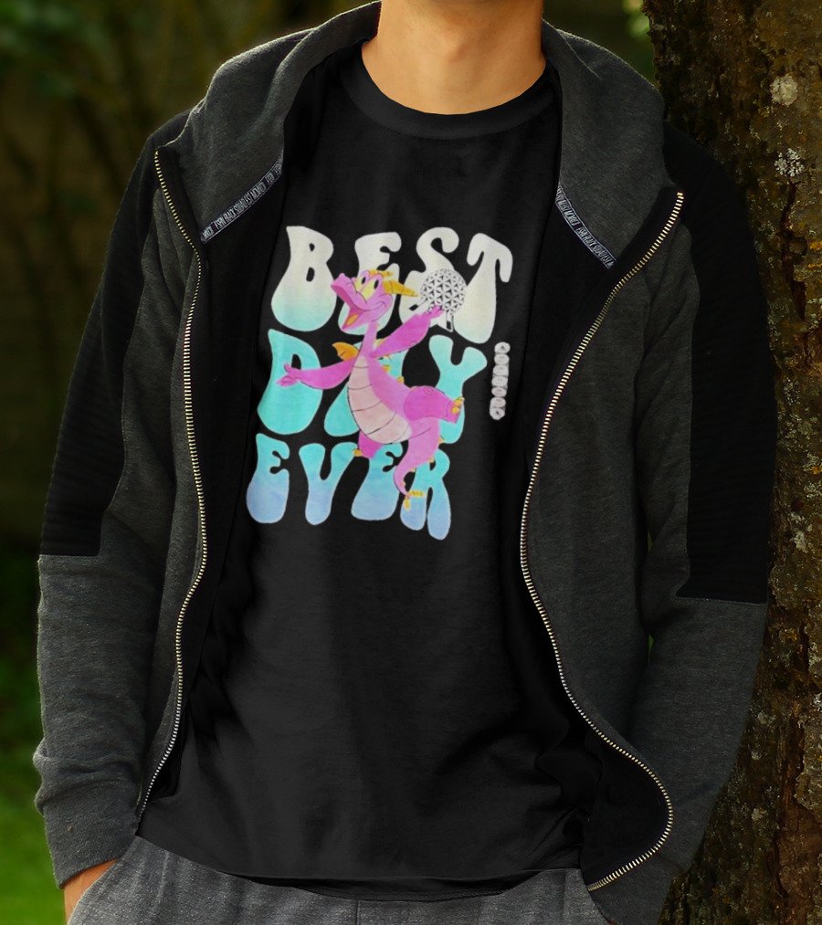 Best Day Ever Figment Dragon Epcot Spaceship Earth T-Shirt