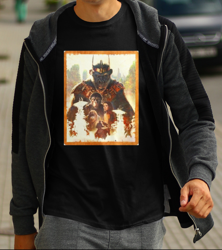 Kingdom Of The Planet Of The Apes Powerful Leadership Apes And Human Alliance T-Shirt
