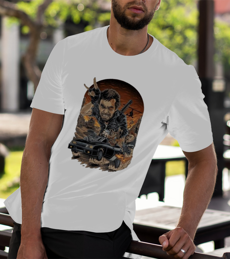 Krisna Okky Mad Max Apocalyptic Road Warrior Scene T-Shirt