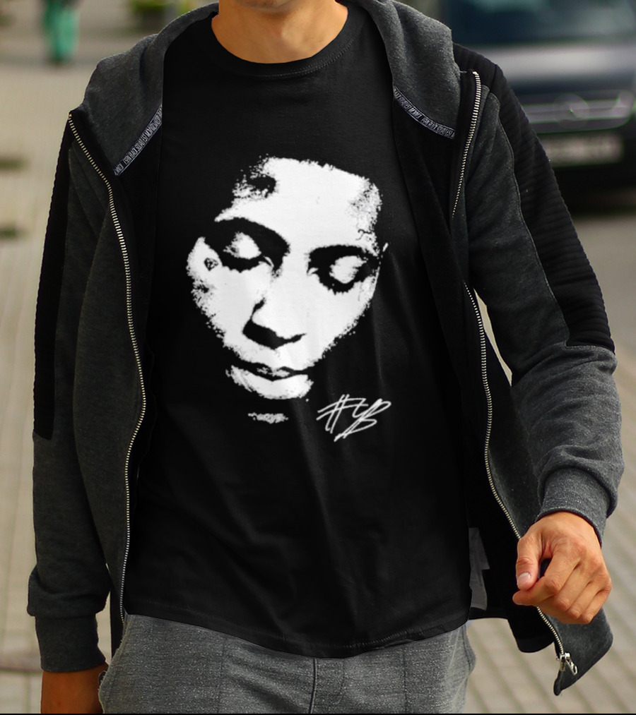 Never Broke Again Lonely Child NBA YoungBoy Signature Black And White Face T-Shirt