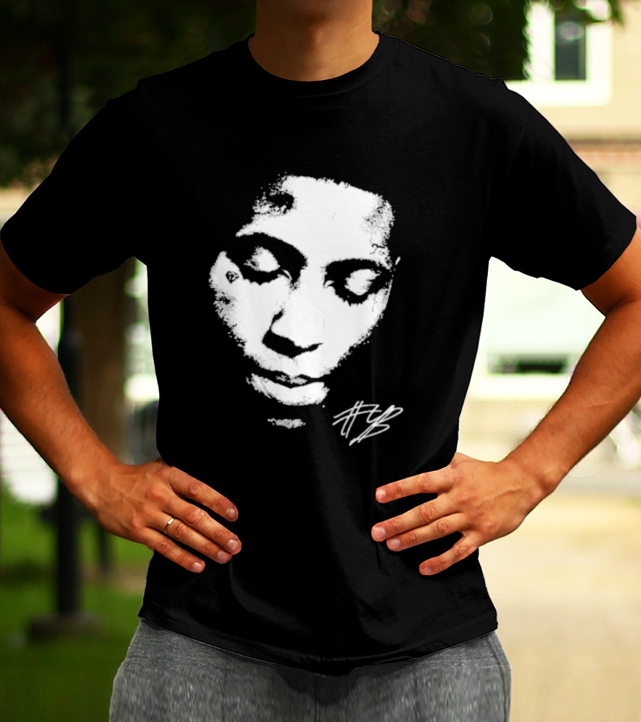 Never Broke Again Lonely Child NBA YoungBoy Signature Black And White Face T-Shirt