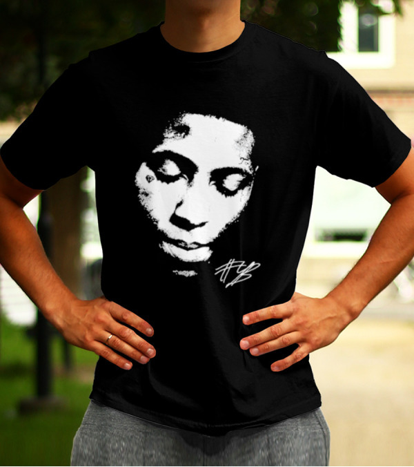Never Broke Again Lonely Child NBA YoungBoy Signature Black And White Face T-Shirt