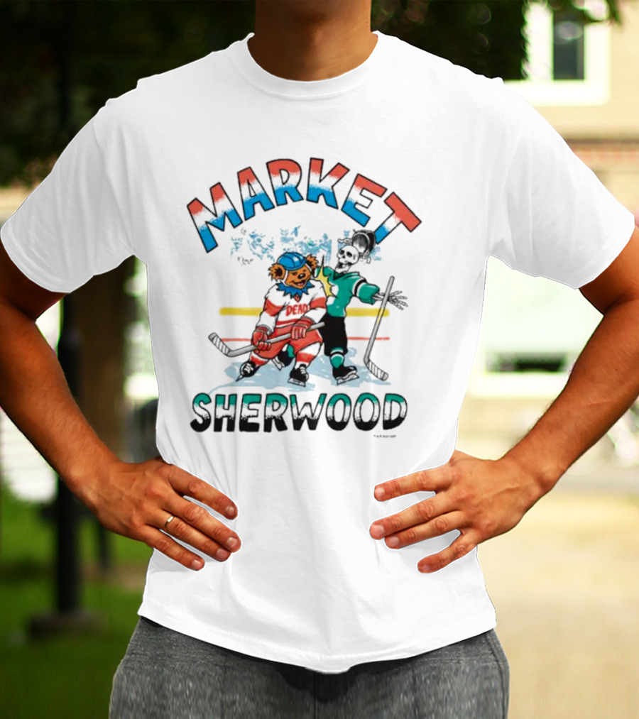 Sherwood Gd Bender Market Hockey Bear T-Shirt
