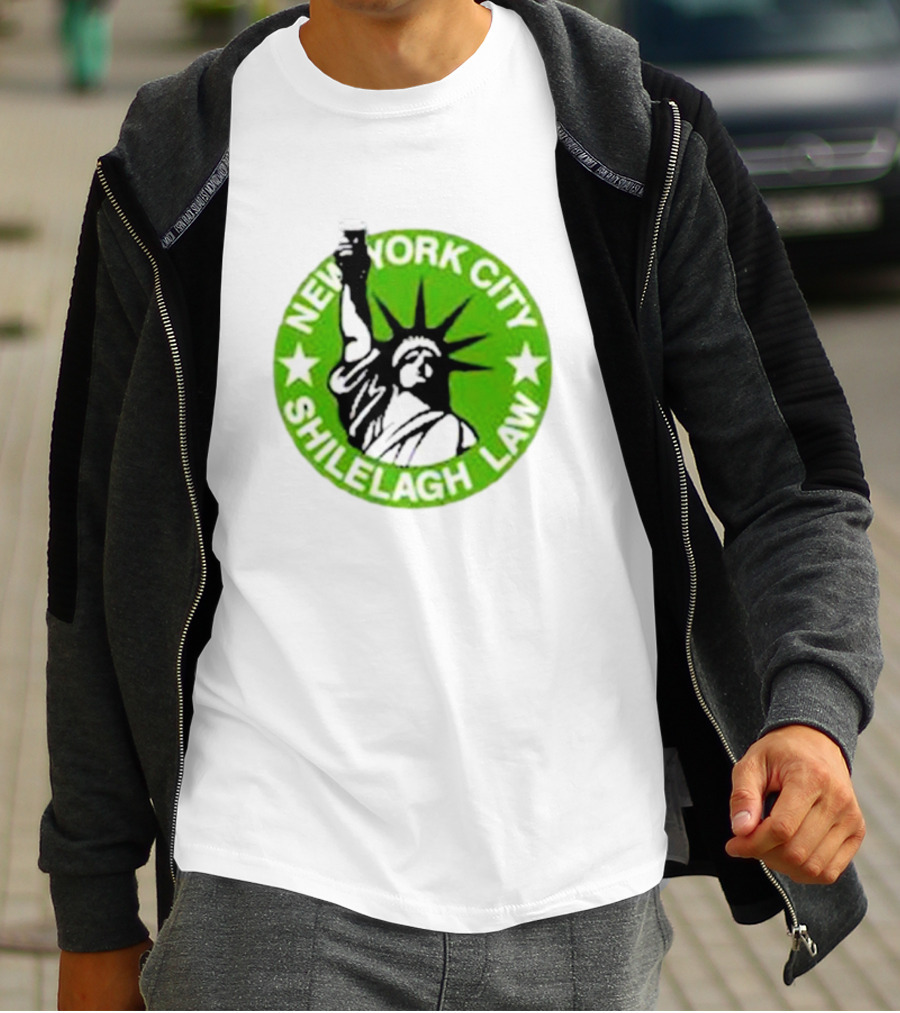 New York City Shilelagh Law Statue Of Liberty Beer T-Shirt