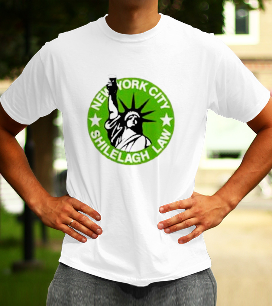 New York City Shilelagh Law Statue Of Liberty Beer T-Shirt