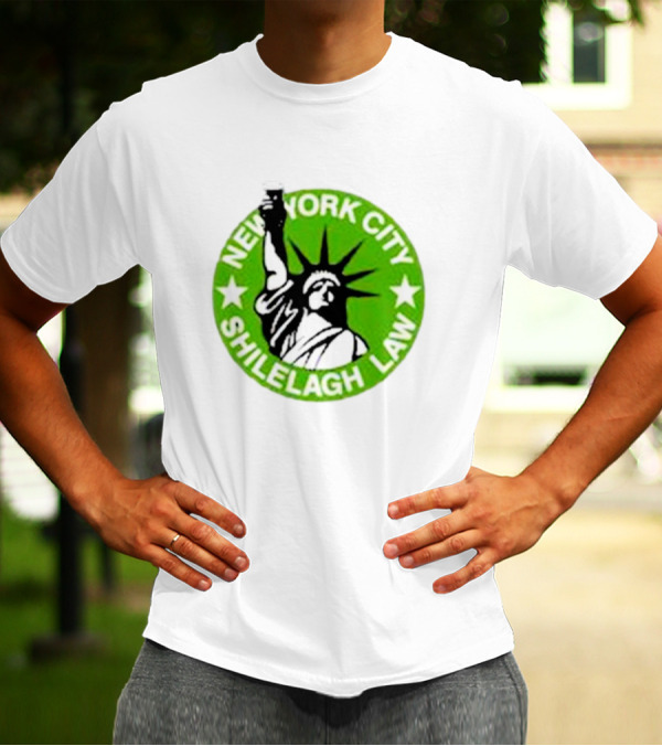 New York City Shilelagh Law Statue Of Liberty Beer T-Shirt