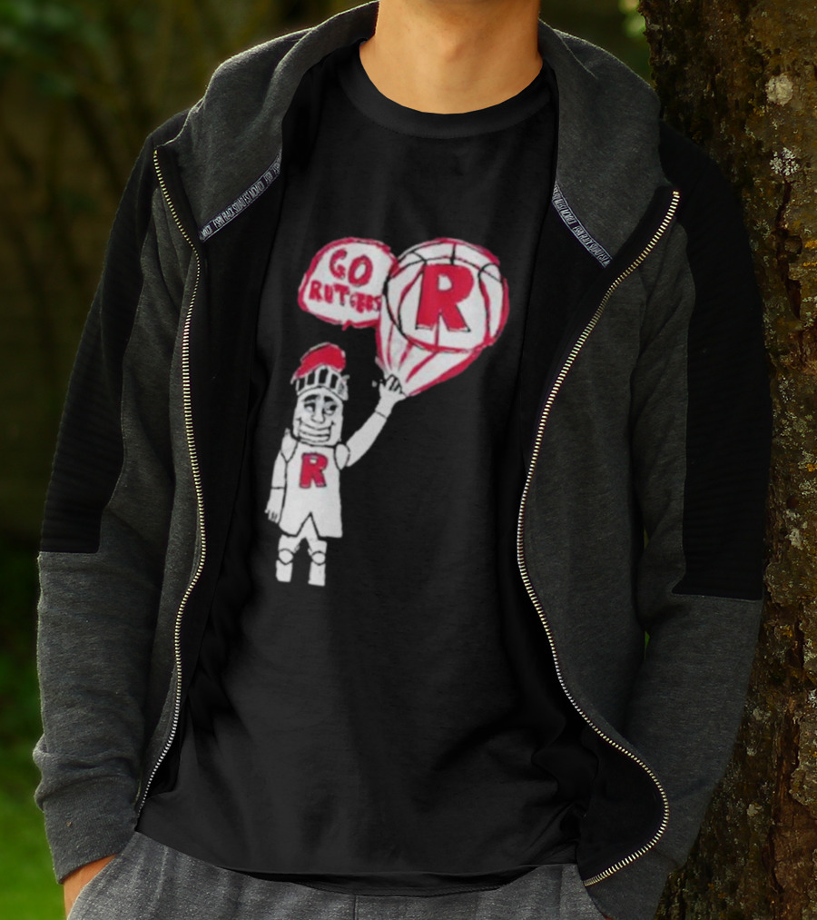 Rutgers Mbb The Blackout Go Rutgers Basketball Knight T-Shirt