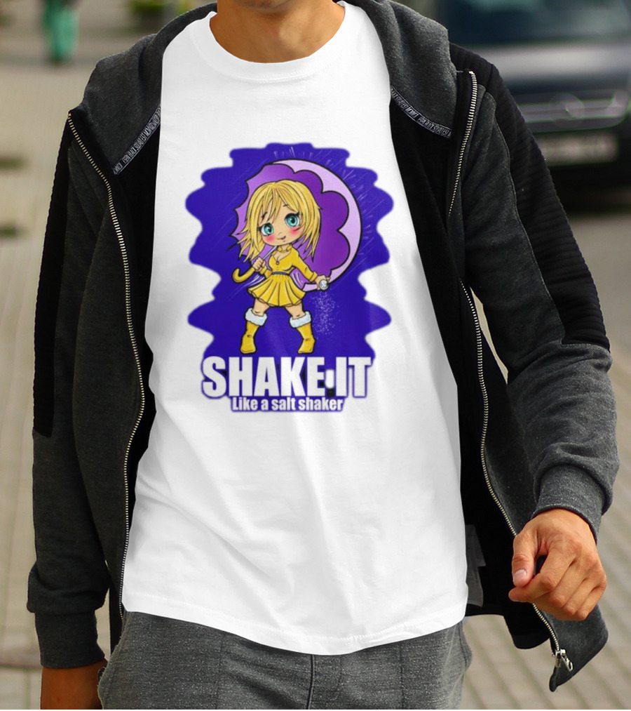 SHAKE IT Like A Salt Shaker Anime Girl T-Shirt