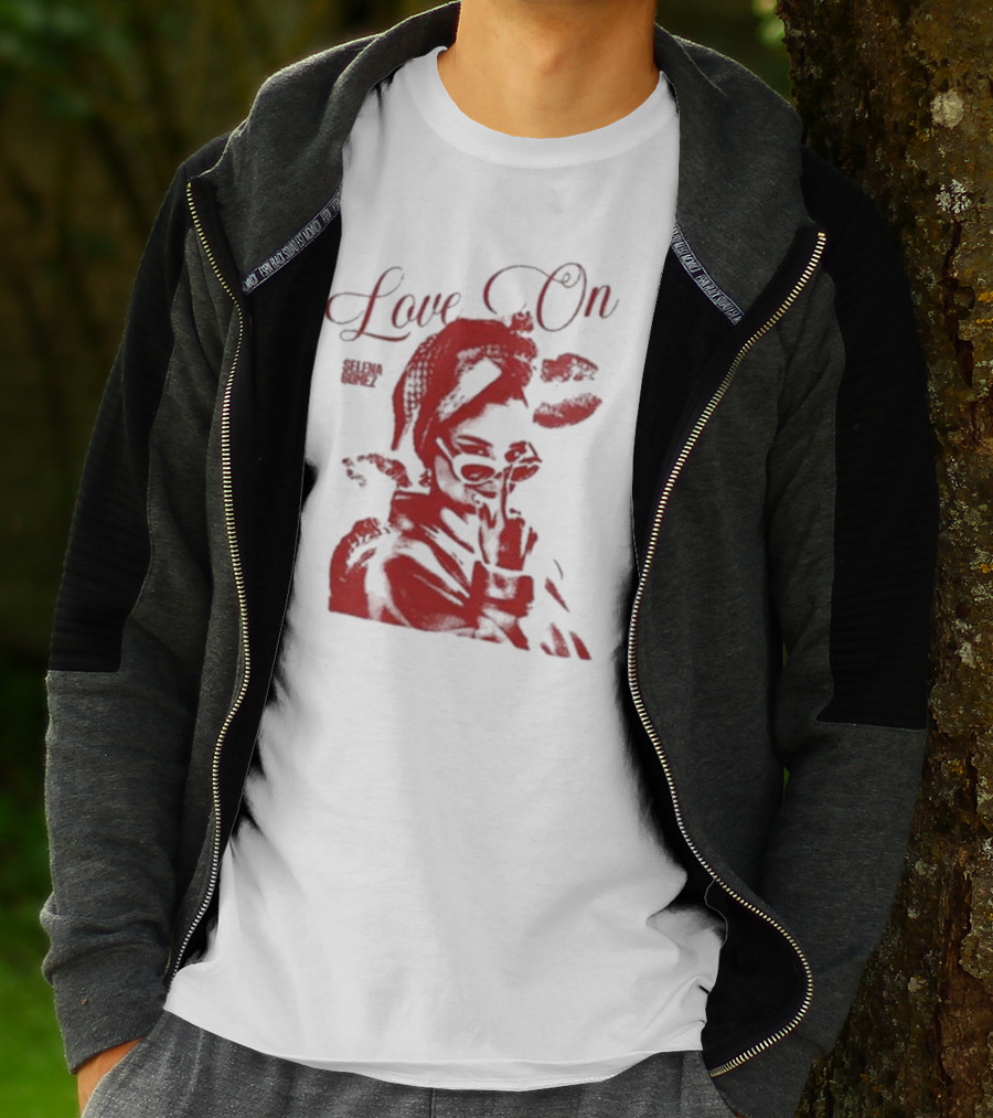 Selenagomez Love On Red Lips And Figure T-Shirt