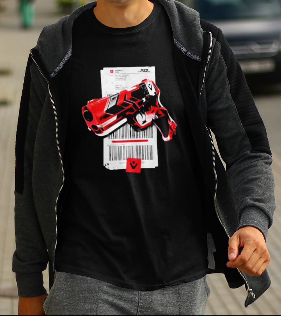 Sentinels Pistol Barcode PSD Capsule T-Shirt