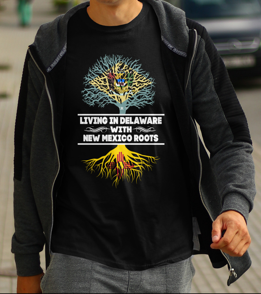 Delaware Life New Mexico Heritage Tree Design Roots T-Shirt