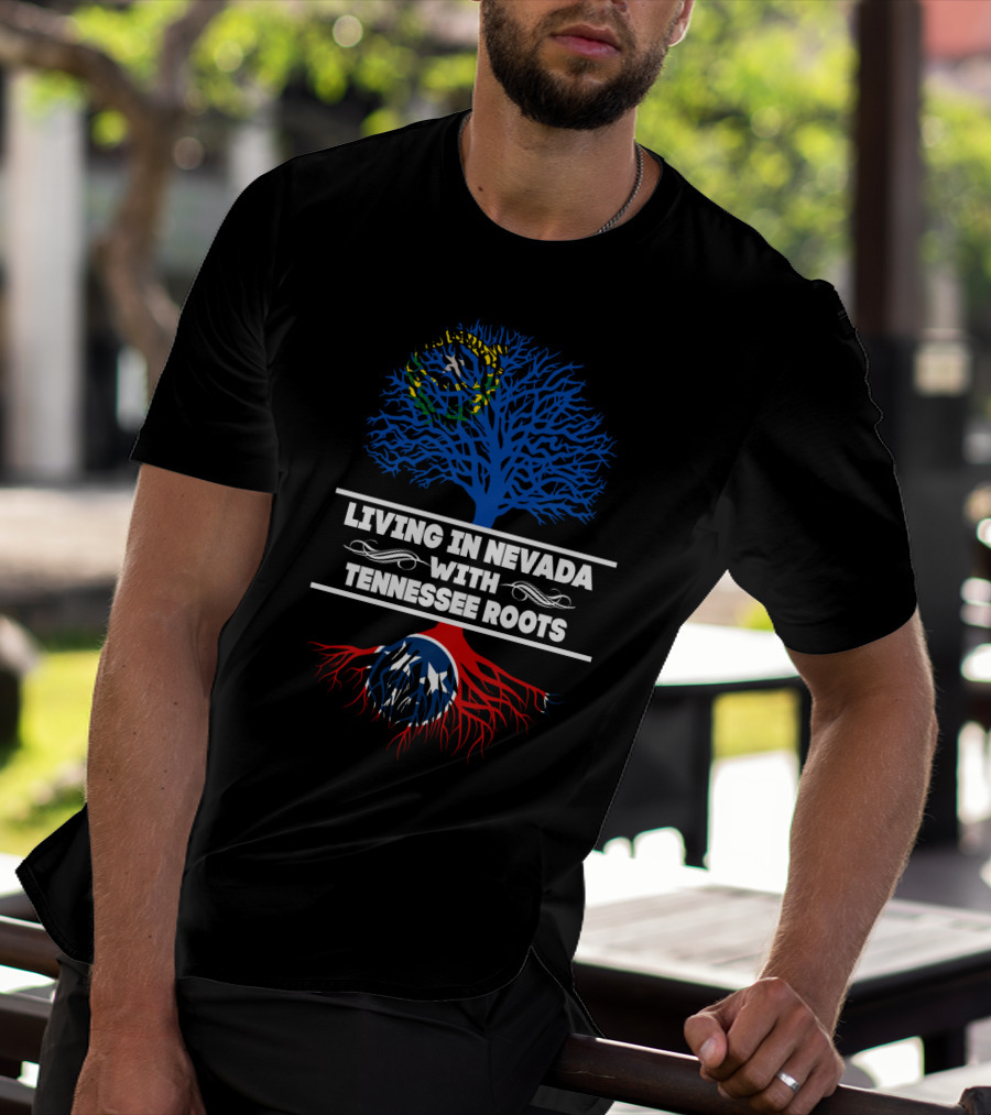 Nevada Living With Deep Tennessee Roots Showcased In Flag-Inspired Tree T-Shirt