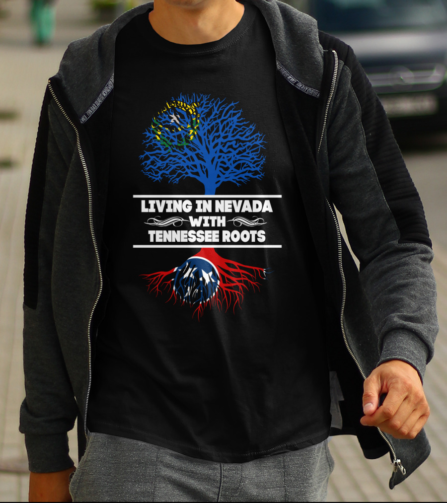 Nevada Living With Deep Tennessee Roots Showcased In Flag-Inspired Tree T-Shirt