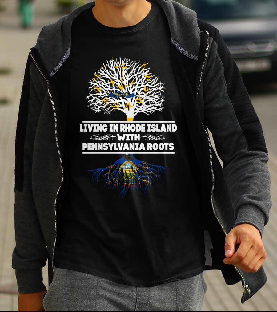 Rhode Island Living Pennsylvania Heritage Tree Roots T-Shirt